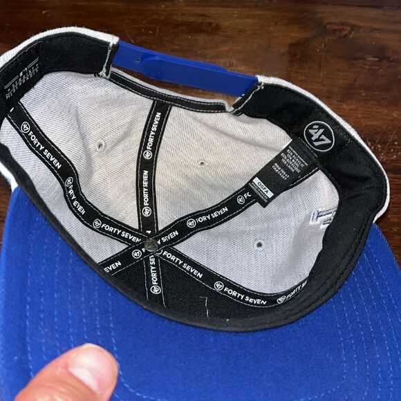 High Crown Brand 47 LA Dodgers SnapBack Baseball cap hat Wool Blend Gray/Blue - Picture 7 of 7